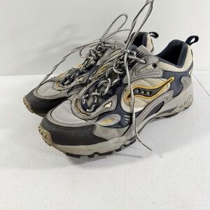 Vintage 2001 Saucony Pro Grid Aura Mens Trail Running Shoes Multicolor Size 10.5